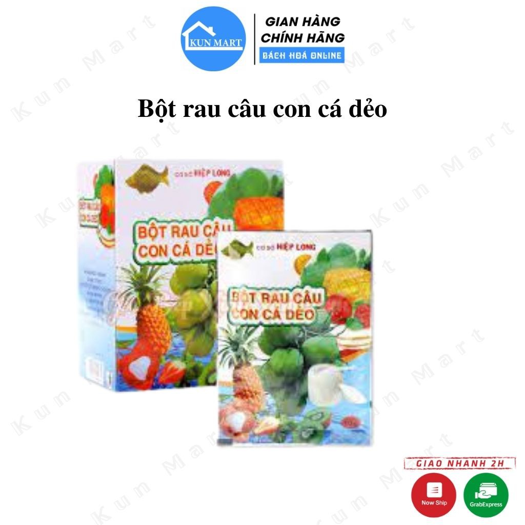 Bột rau câu FREESHIP Bột rau câu con cá dẻo Thơm Ngon gói 10g