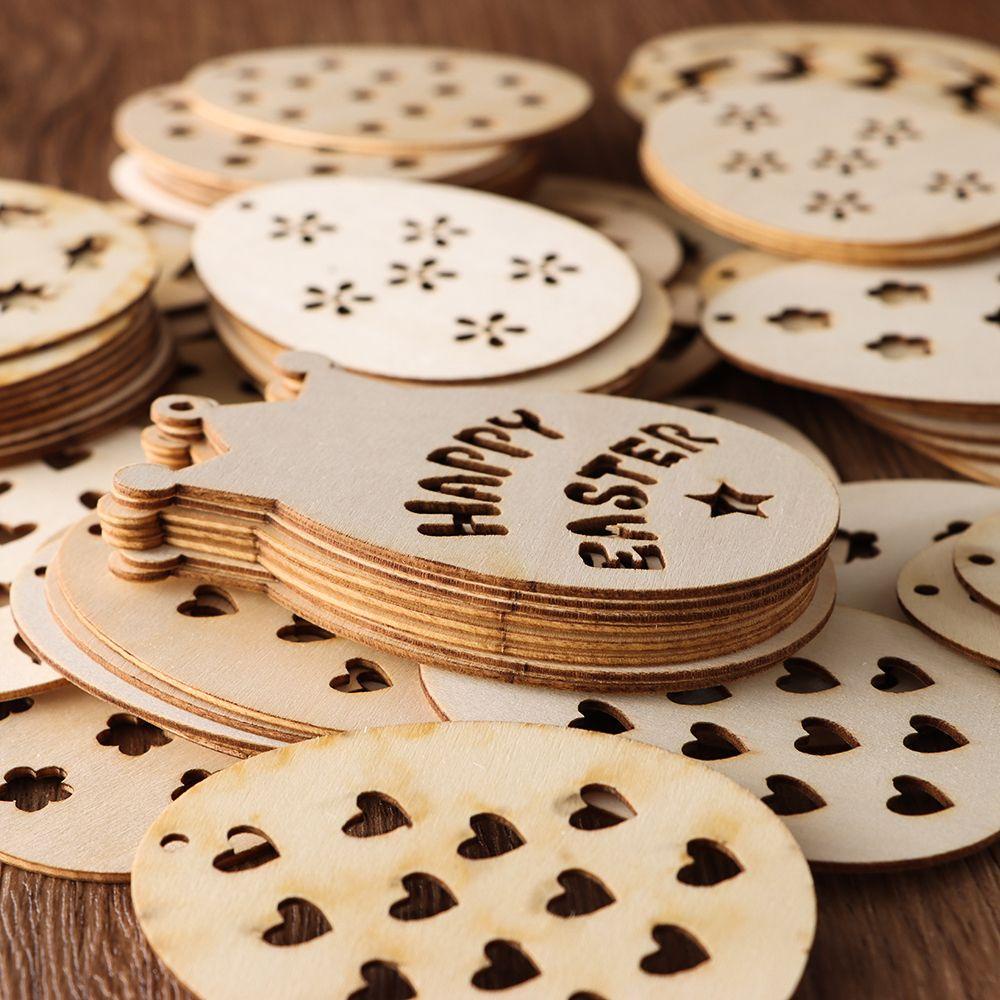 Set 10 Thẻ Treo Trang Trí Sổ Lưu Niệm Hình Trứng Phục Sinh DIY