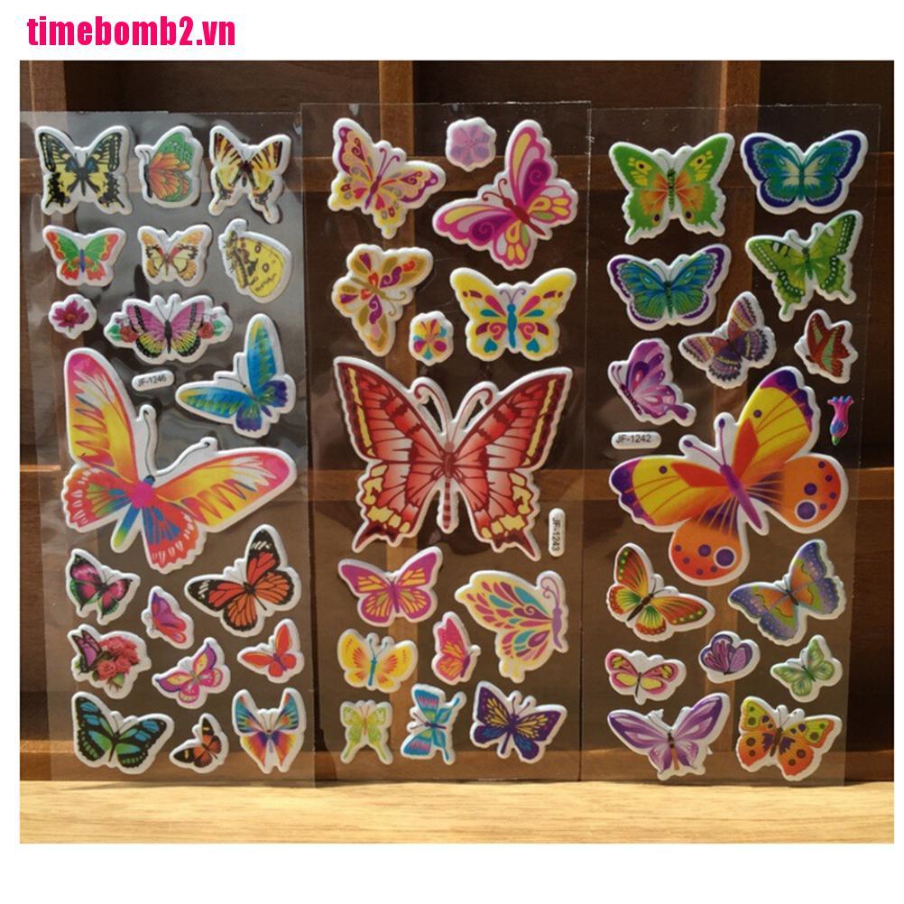 Bộ 10 Miếng Dán Hoạt Hình 3d Dễ Thương