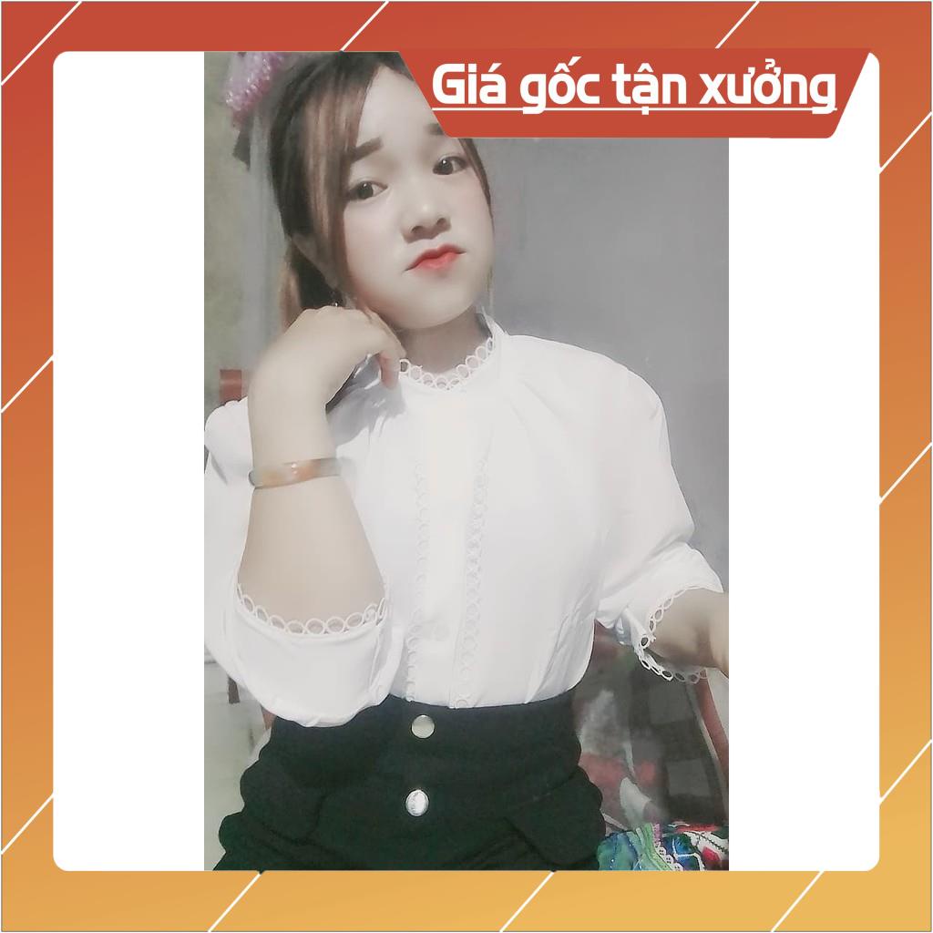 [Chất lượng số 1] Sơ Mi Lụa nữ Công Sở Viền Ren tay lỡ phù hợp với nhiều sự kiện | BigBuy360 - bigbuy360.vn