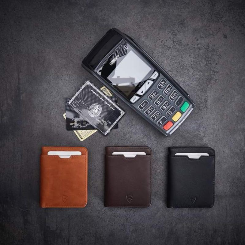 (da thật hàng cao cấp)ví da thật kiểu đứng mini city ,ví nam nữ phóng cách hiện đại thời trang Lucaster LRC004 có hộp