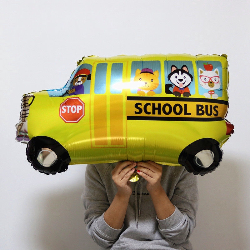 DIY Cartoon Car Balloons Fire Truck Car Train Foil Balloon Ambulance Children Gifts Birthday Party Decorations balls