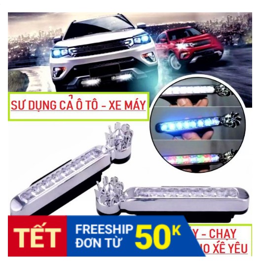 [Siêu độc] Đèn Led chạy năng lượng gió cho ô tô, Xe máy, xe Đạp chịu được mưa gió