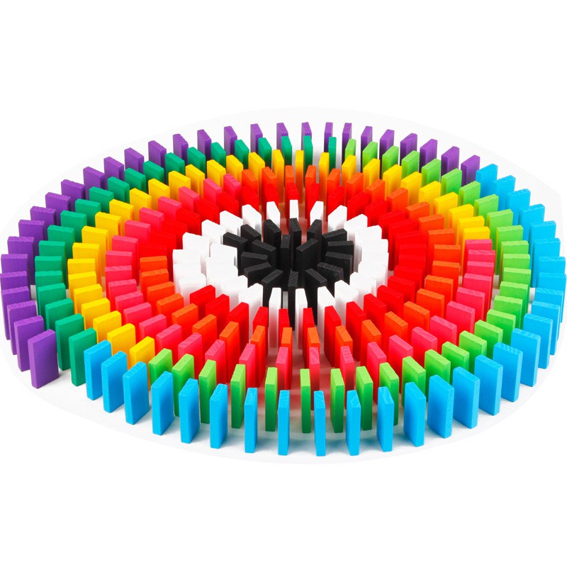 Đồ chơi Domino quân bằng gỗ Màu Sắc Cho Bé