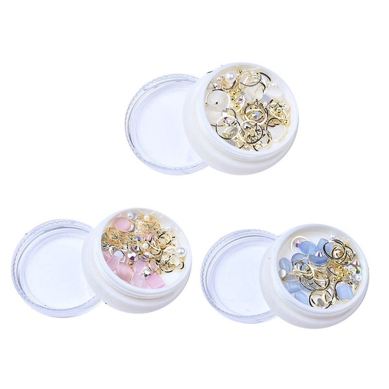 Hộp Hạt Cườm Nhỏ 3D Dùng Trang Trí Móng Tay Nghệ Thuật