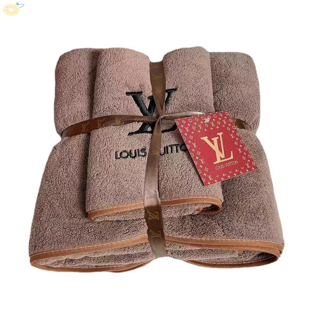 【VARSTR】LV Bath Towel Blanket Quilt Coral Fleece Bed Sheet Dormitory Luxury Fashion Trend  Premium Packaging holiday gift