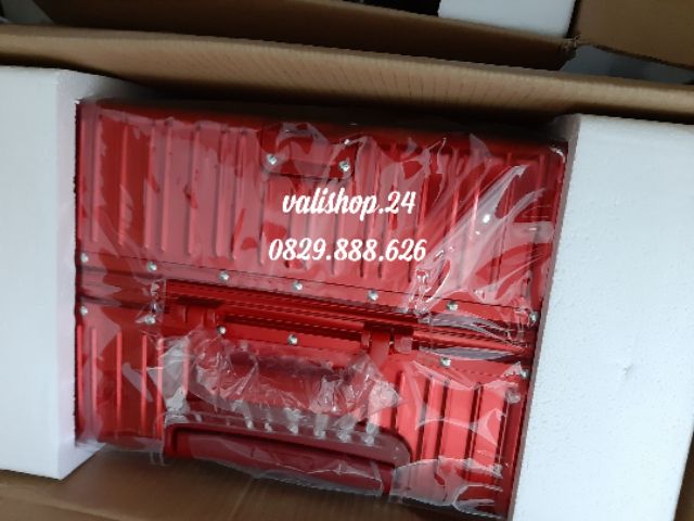 Vali nhôm nguyên khối - tặng kèm bọc vali trong - Bảo hành 10 năm