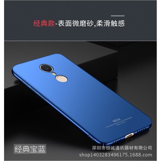Ốp lưng Xiaomi Redmi 5 và Redmi 5 Plus MSVII cao cấp siêu mỏng xanh