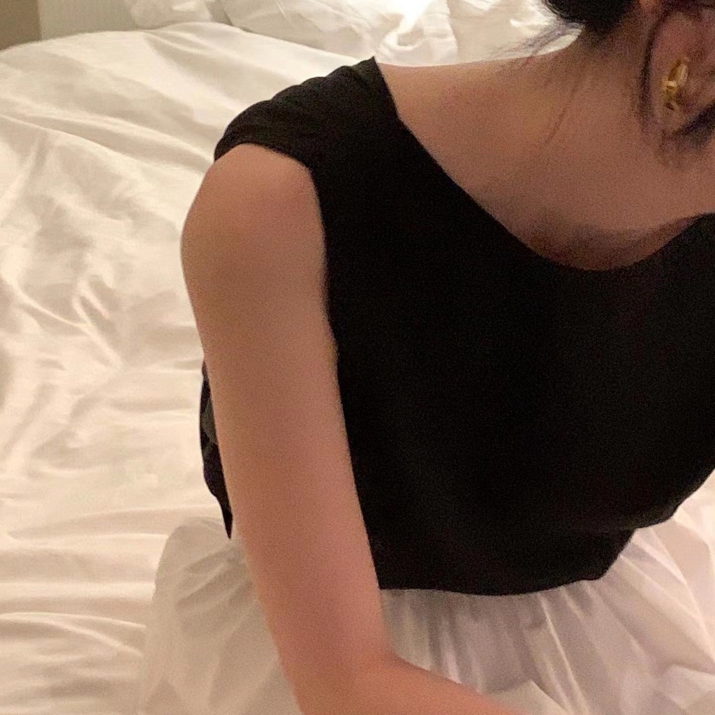 Bán Chạy!Áo Voan Không Tay Chiết Eo Thời Trang Mùa Hè Hàn Quốc 2022 Dành Cho Nữ