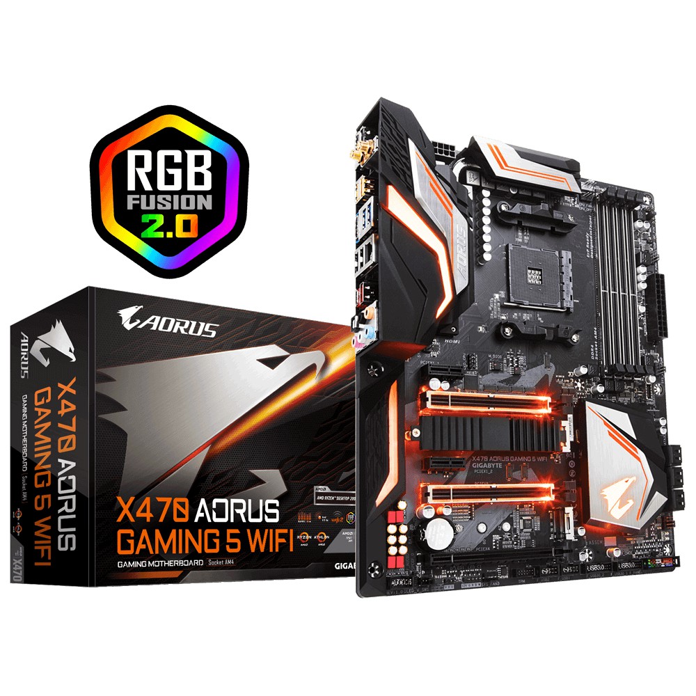 Gigabyte X470 AORUS Gaming 5 Wifi – Socket AM4 used