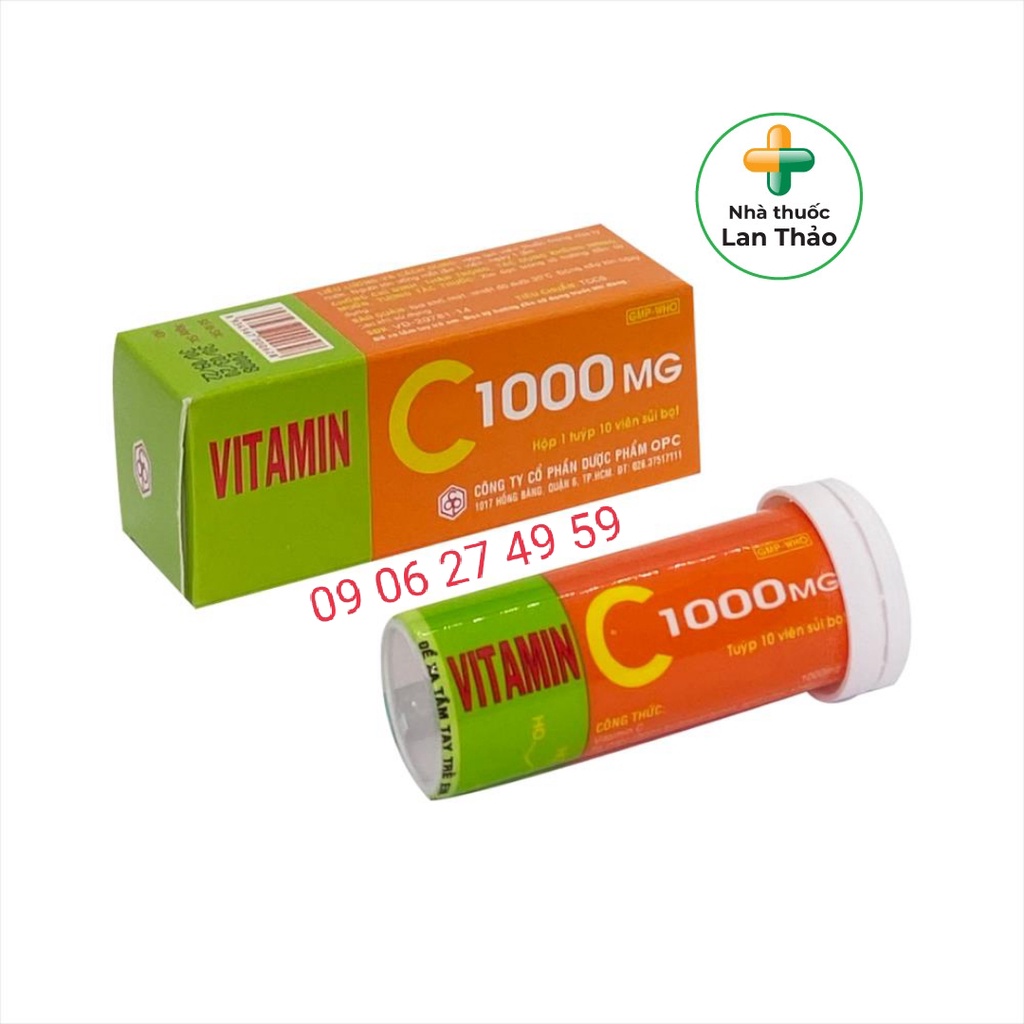 SỦI CAM VITAMIN C 1000 OPC TUÝP 10 VIÊN GIÁ TỐT