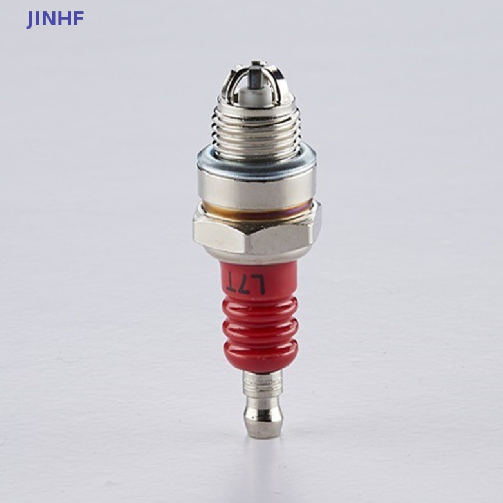 Bugi đánh lửa JINHF L7T 2 điện cực 3 mặt dành cho máy cắt xích