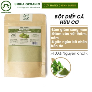 Bột Diếp Cá nguyên chất UMIHA 40G - Dùng cho đắp mặt dưỡng trắng da loại bỏ mụn hiệu quả