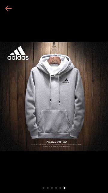 Áo Hoodie Adidas Vải Lông Cừu Dày Dặn Ấm Áp Cho Nam