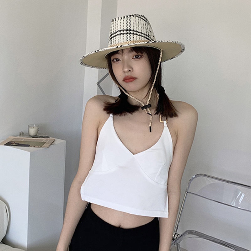 Nón Cối Rộng Vành Chống Tia Uv Thời Trang Đi Biển Mùa Hè Cho Nữ