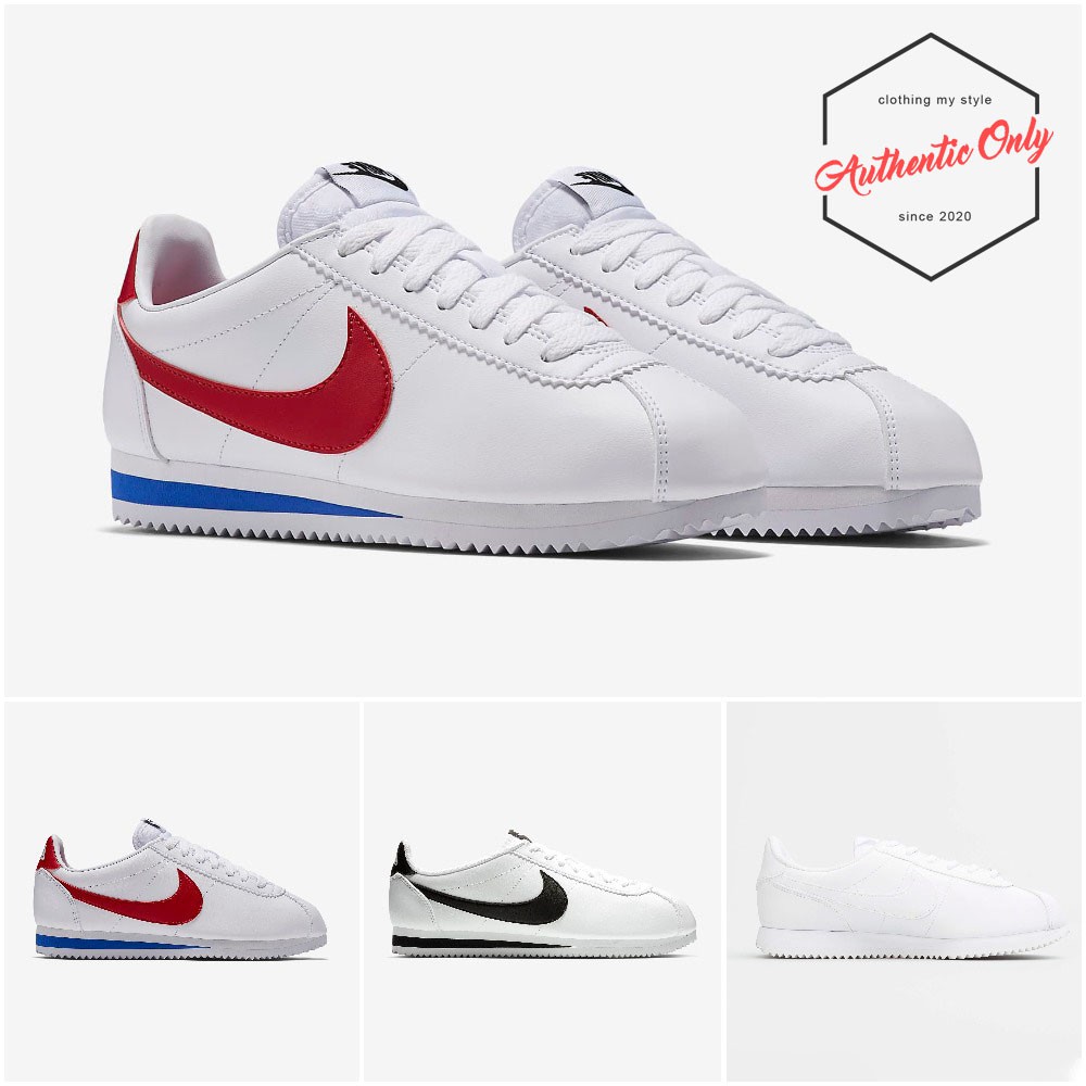 [100% CHÍNH HÃNG] Giày Nike Cortez Leather Móc Đỏ, Đen Classic - 807471/904764