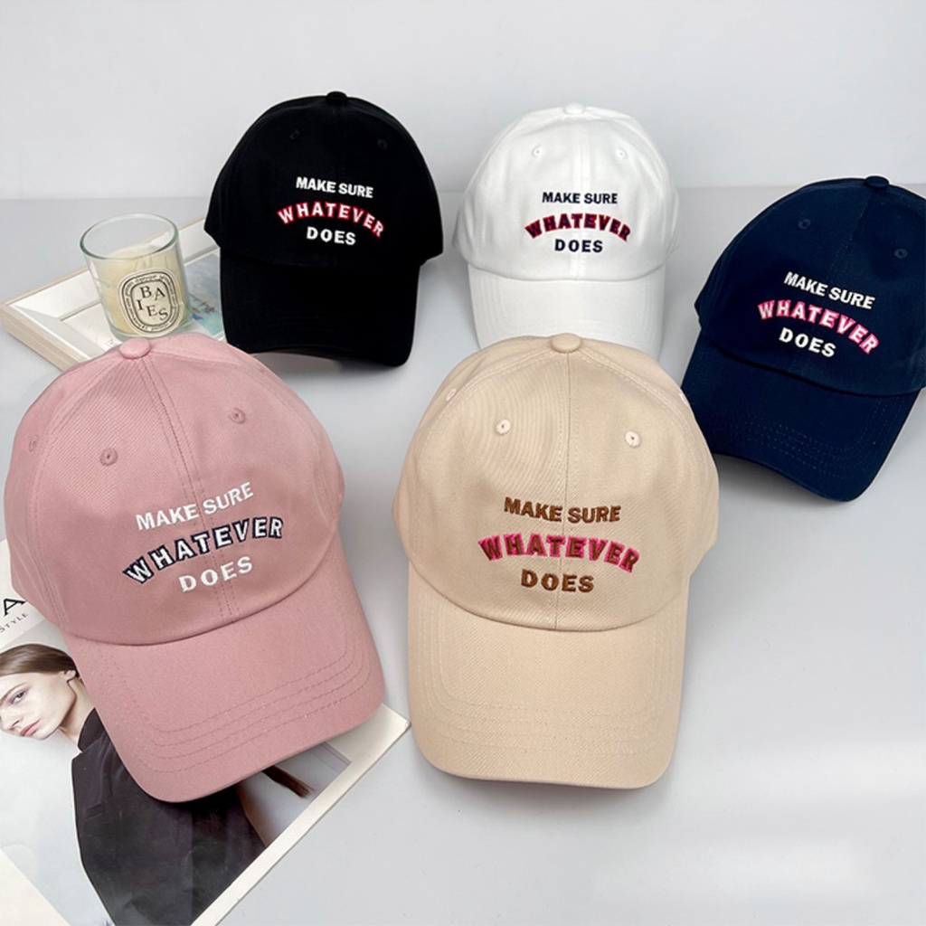 Mũ lưỡi trai WHATEVER thời trang cao cấp unisex freesize