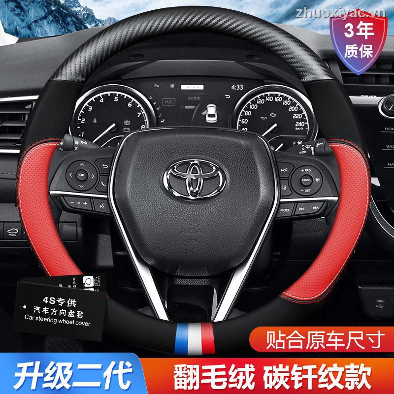 Bọc Vô Lăng Xe Hơi Toyota Camry Rav4 Bằng Da Bò Sang Trọng Hiện Đại