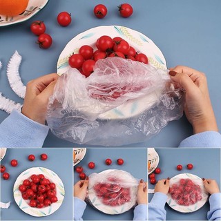 Màng Bọc Thực Phẩm Có Chun Co Dãn Tái Sử Dụng (Gói 100c Kèm Túi Gấu)