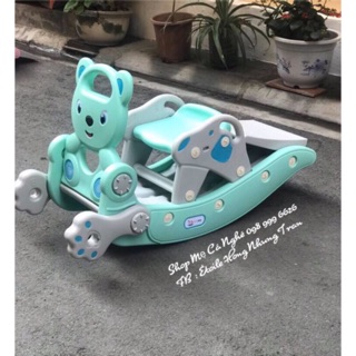 CẦU TRƯỢT,BẬP BÊNH GẤU 3 in 1