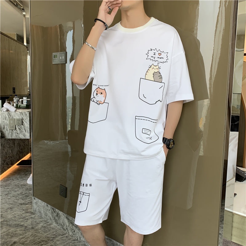 Bộ Thể Thao Nam Nữ, Mặc Ở Nhà, Đi Chơi, Tập Gym, Chạy Thể Dục From Rộng Dáng Unisex