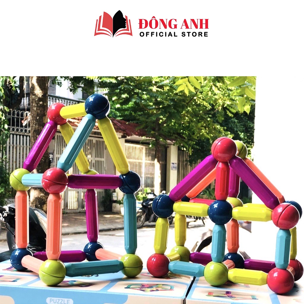 Bộ đồ chơi xếp hình nam châm Baostore giúp bé phát triển trí tưởng tượng