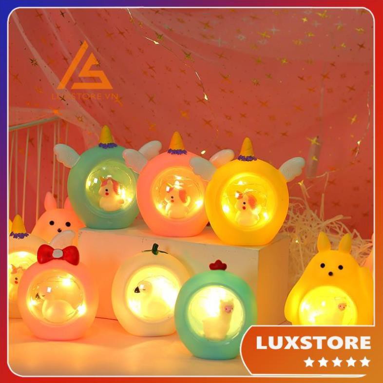 ĐÈN NGỦ XINH XẮN THIẾT KẾ ĐÁNG YÊU HÌNH NHÂN VÂT HOẠT HÌNH  CHO MẸ VÀ BÉ