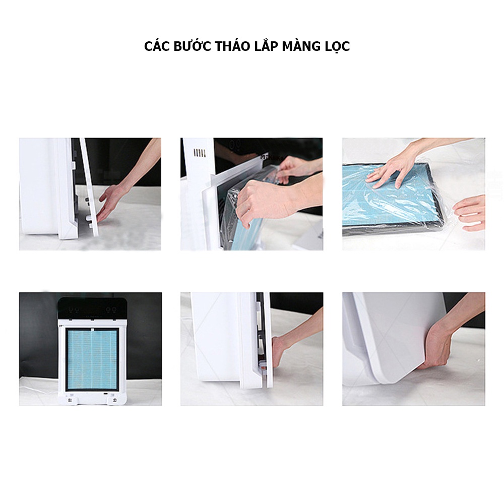 Máy Lọc Không Khí MikaKo. Kết Hợp ion Âm và UV diệt Khuẩn Cùng Màng Lọc Hepa Lọc Bụi Mịn PM2.5