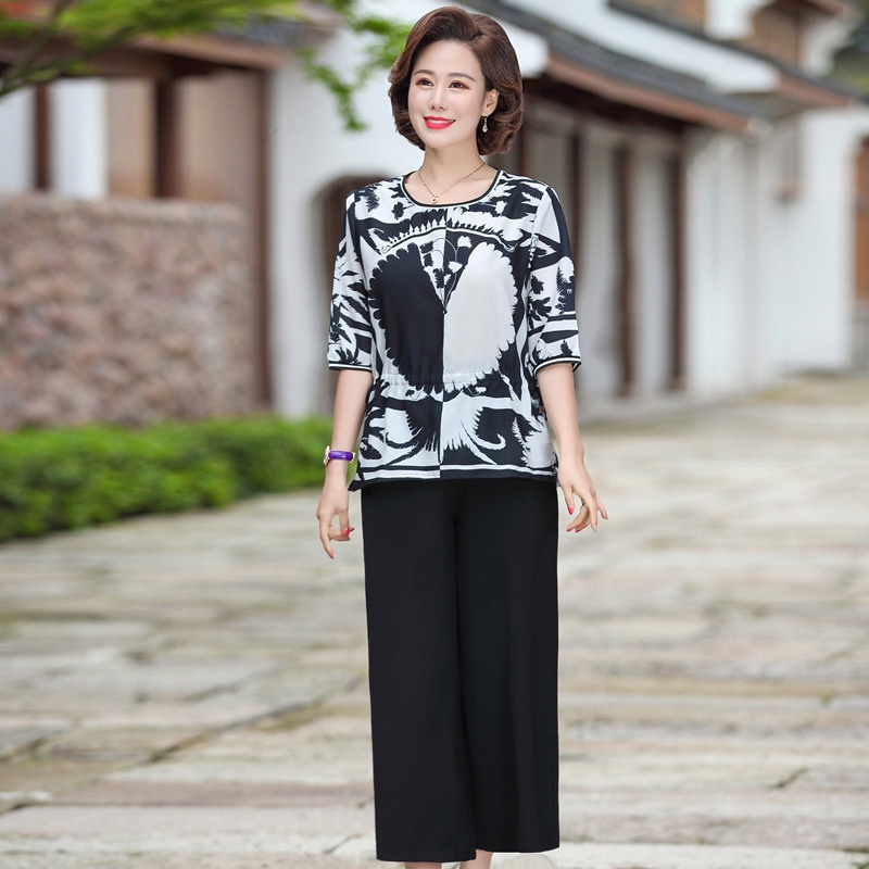 Bộ Đồ Thời Trang Cho Mẹ Sang Trọng AB19 -  Hàng Quảng Châu Cao Cấp