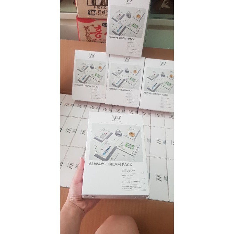 Mặt nạ wonjin mix 4 màu hộp 15 miếng