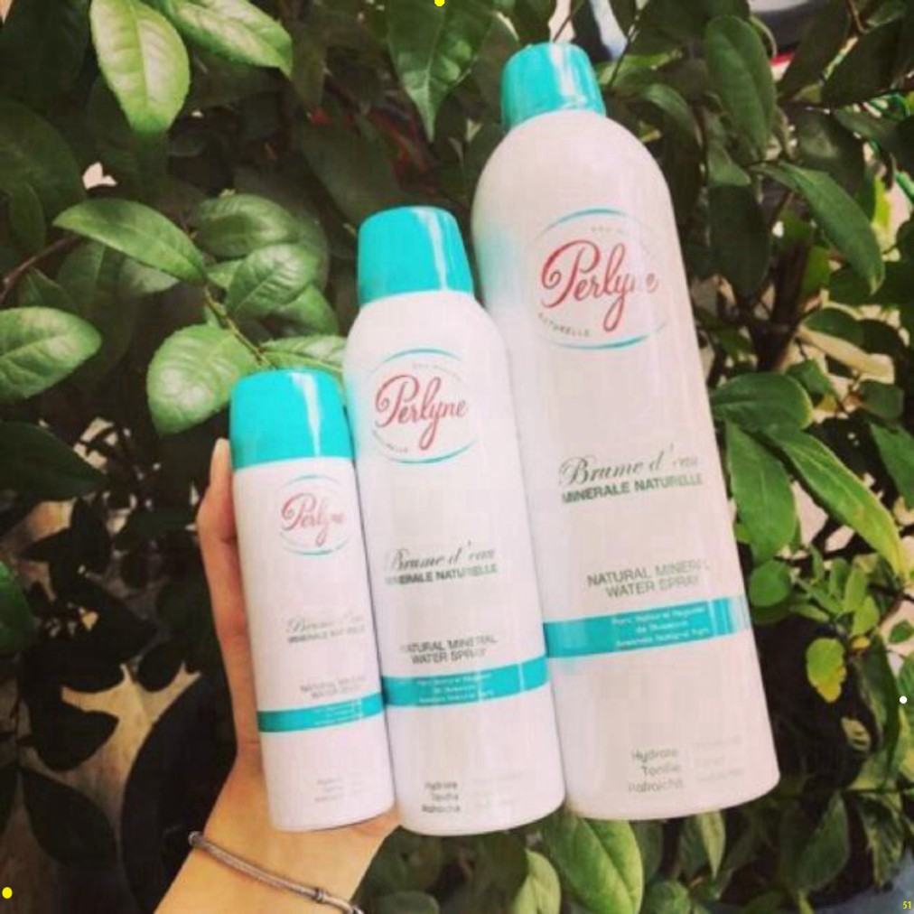Xịt khoáng nền giữ lớp trang điểm khóa phấn, xịt dưỡng da giàu khoáng chất perlyne natural mineral water spray uip | BigBuy360 - bigbuy360.vn