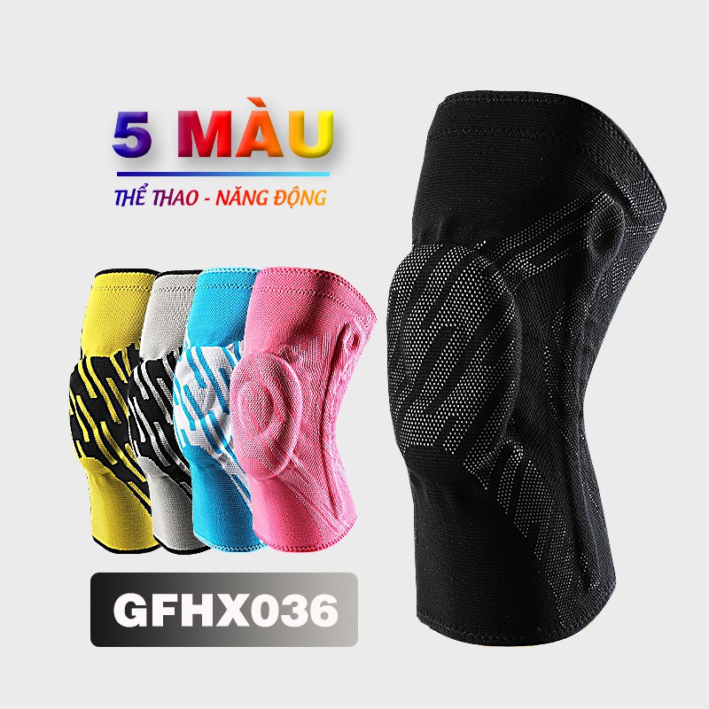 Băng Bảo Vệ Đầu Gối Glofit GFHX036 - Màu Đen (1 Chiếc) | Knee Support, Knee Brace Glofit GFHX036 - Black (1pc)