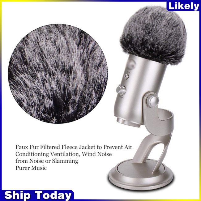 Vỏ Bọc Bảo Vệ Micro Bằng Vải Lông Cho Blue Yeti Condenser