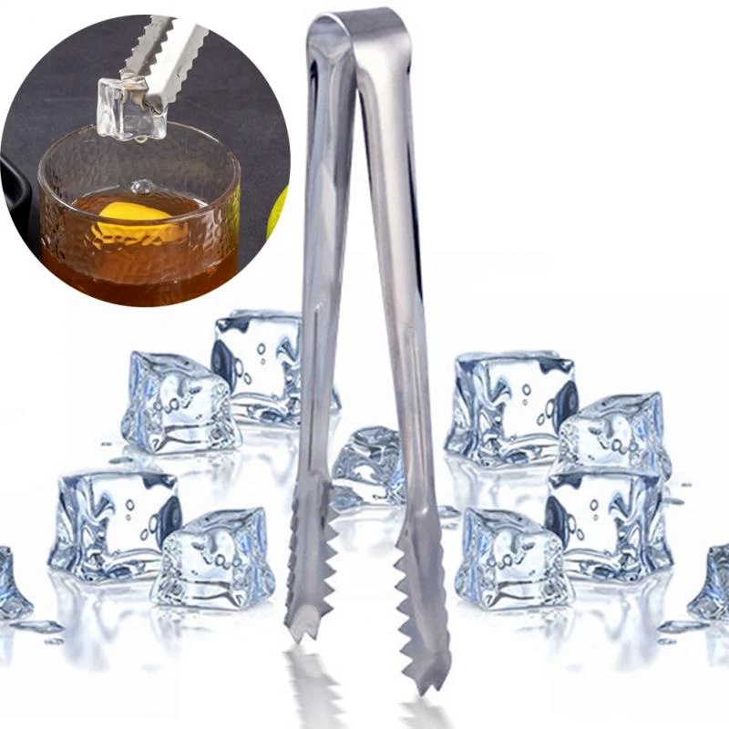 1 Kẹp Gắp Đá Viên Bằng Thép Không Gỉ