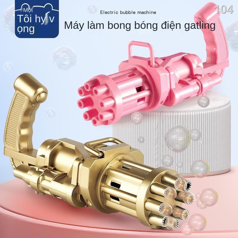 XNet nổi tiếng điện Gatling súng bắn bong bóng, trẻ em cầm máy bong bóng tám lỗ, cô gái, cậu bé, Lin đồ chơi, Hoa thiên