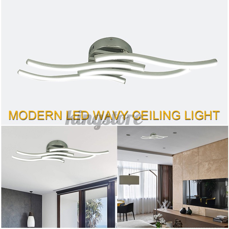 4 Light LED Ceiling Lights Acrylic Kitchen Living Bedroom Pendant Modern Lamps