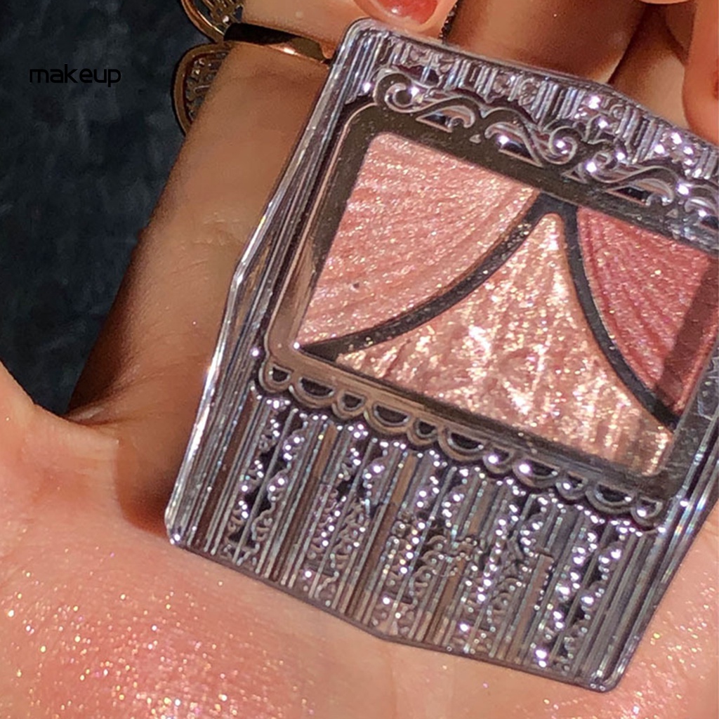 Bảng phấn trang điểm mắt màu sắc ánh kim tuyến lấp lánh lâu trôi dành cho học sinh