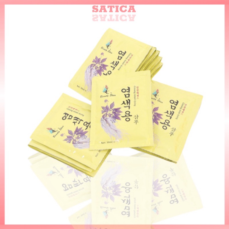 Dầu Gội Đầu Thảo Dược Thiên Nhiên Đen Tóc Nhân Sâm Beauty Star Hàn Quốc 1 gói [HÀNG CHÍNH HÃNG] | BigBuy360 - bigbuy360.vn