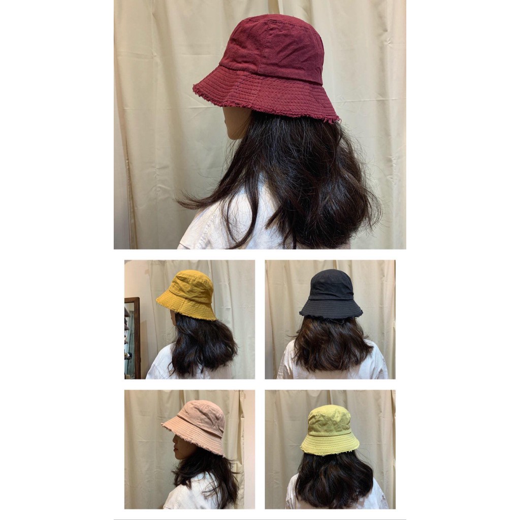 Nón Bucket Cotton 100% - Hai loại Tưa Viền &amp; Trơn - Picked by Ouithebrand