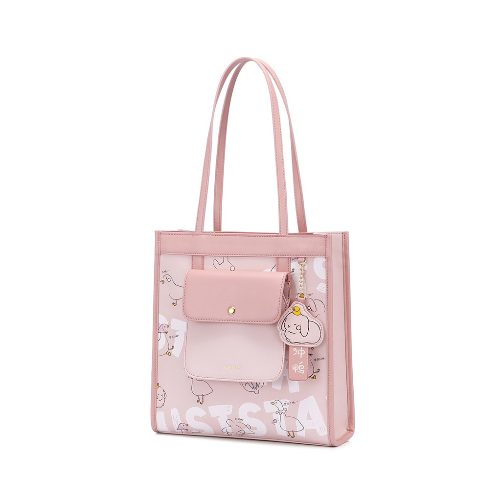 Túi xách nữ đẹp tote bag thời trang cao cấp hàng hiệu Just Star ViAnh Store 172649 Họa Tiết Dễ Thương