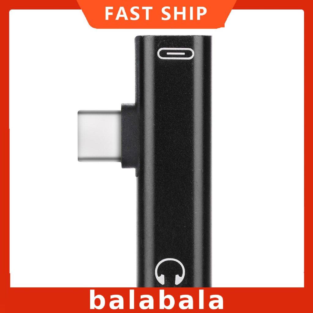 [BL]Type-c Headphone Adapter Type-c Cable Audio Adapter Charging Audio Combo