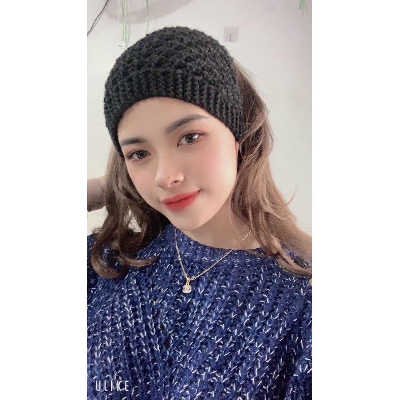 mũ len nửa đầu- Băng đô turban len cho mùa đông cực cool