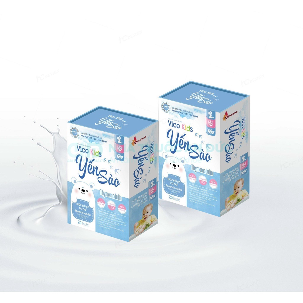 Yến Sào Vico Kids Thymomodulin Cho Trẻ Biếng Ăn Chậm Lớn, Kích Thích Tiêu Hoá Cho Bé – Nhà thuốc An Đức