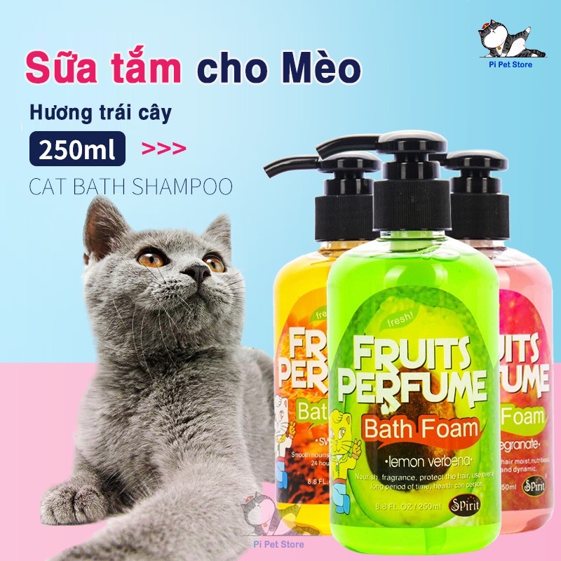 Sữa tắm cho Mèo hương Lựu Đỏ chuyên dụng 250ml