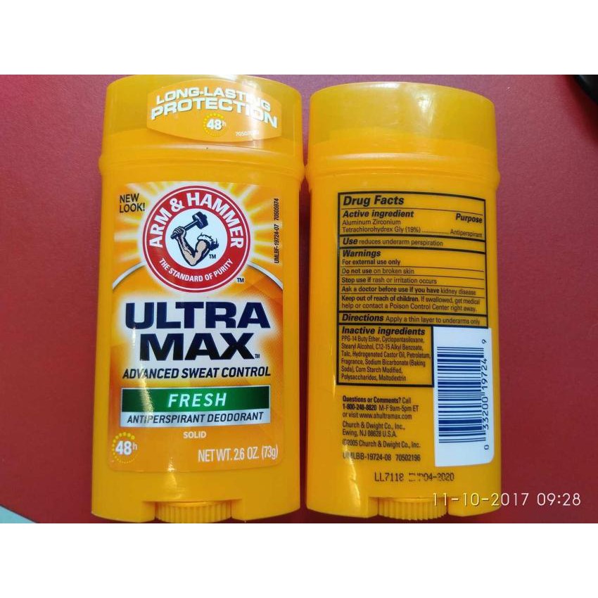 SÁP LĂN KHỬ MÙI ARM & HAMMER ULTRA MAX 73G NHẬP KHẨU CHÍNH HÃNG