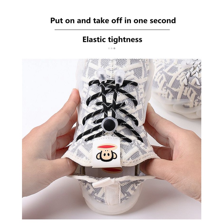 Dây Cao Su Buộc Giày Nhanh Chóng Mặt Tròn Co Giãn Không Cần Buộc