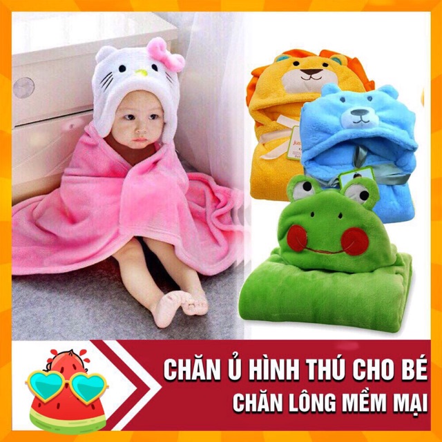 Chăn ủ thú cho bé