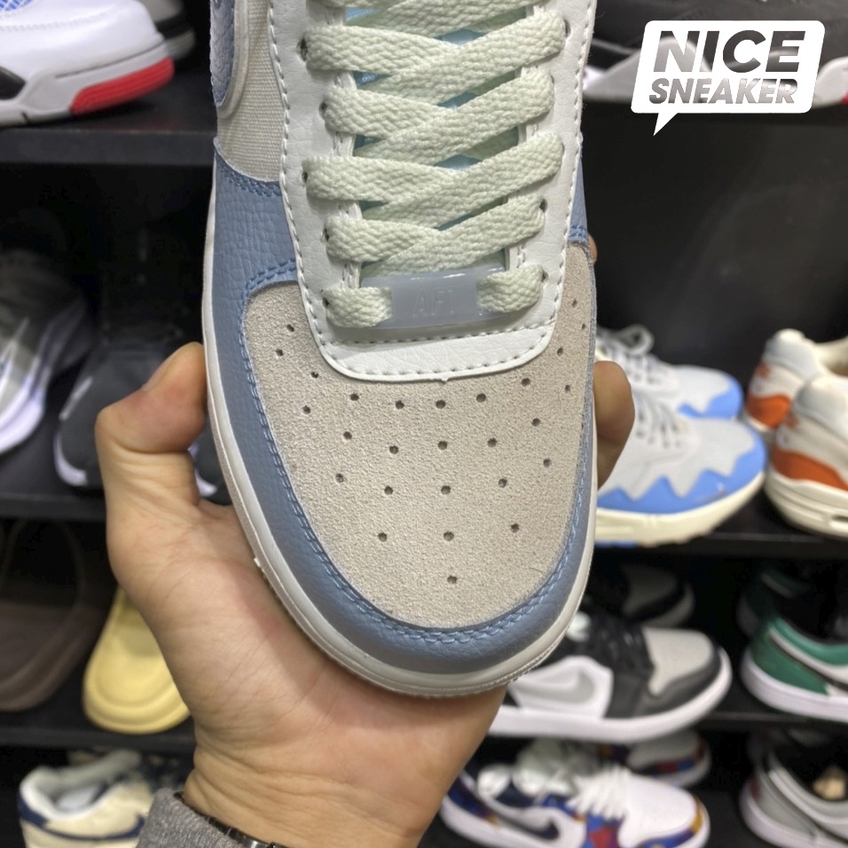 Giày Nike Air Force 1 Low Light Armony Blue Obsidian Mist - Phiên bản high quality | Nice Sneaker .