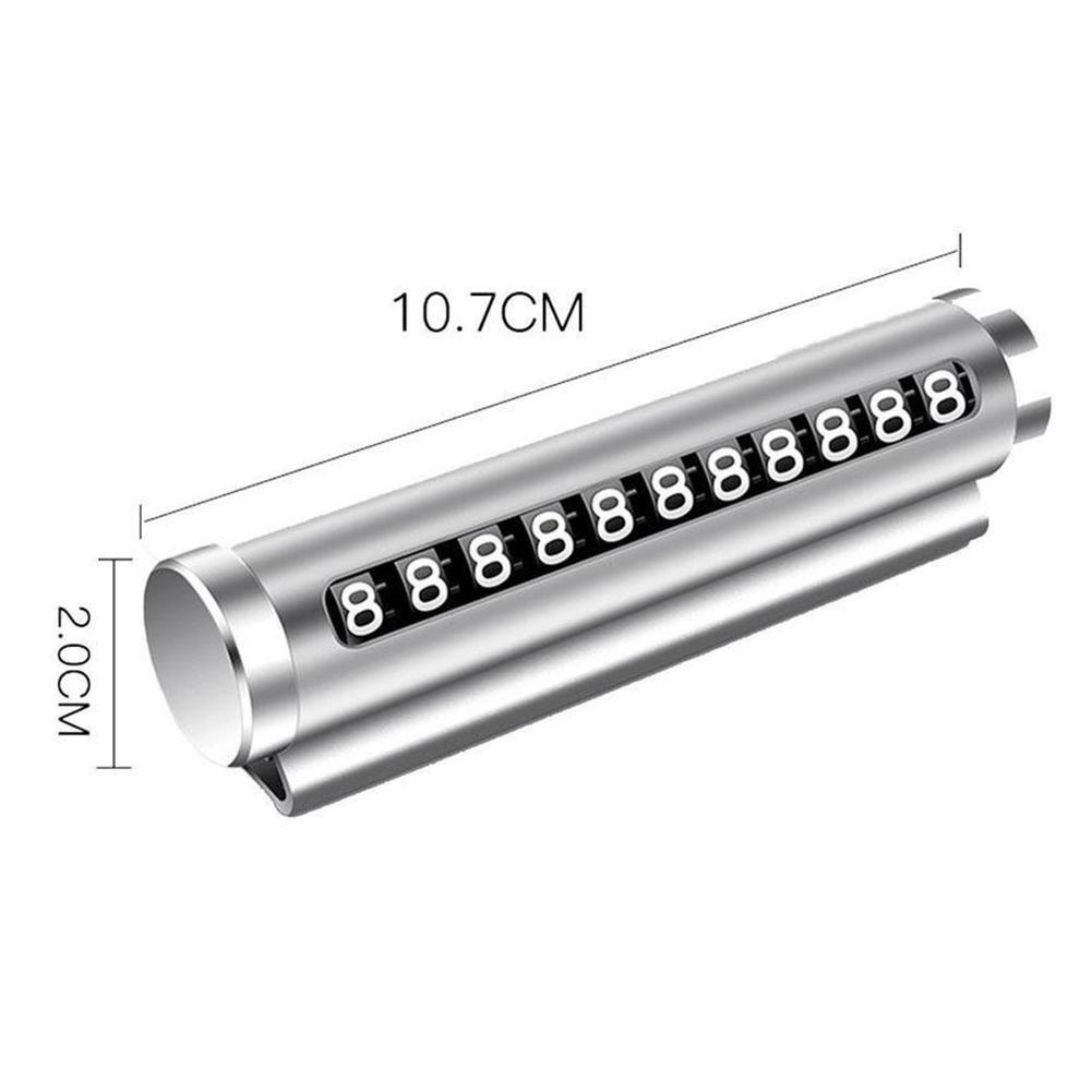 Thẻ Đỗ Xe Tạm Thời D3K2 Bằng Kim Loại Thiết Kế Xoay Tròn Thông Dụng Cho Xe Hơi