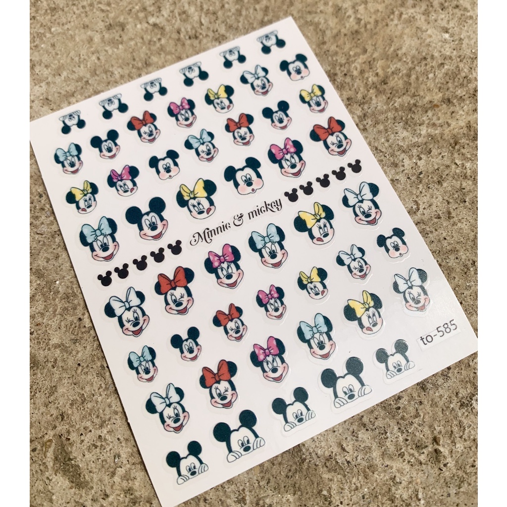 Sticker miếng dán móng tay mã to- 585.